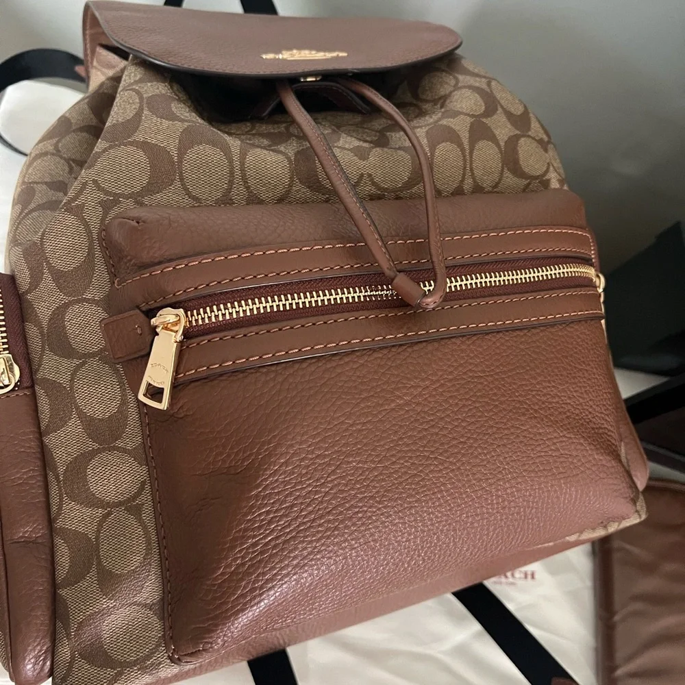Coach Baby Backpack Diaper Bag  In Signature Canvas